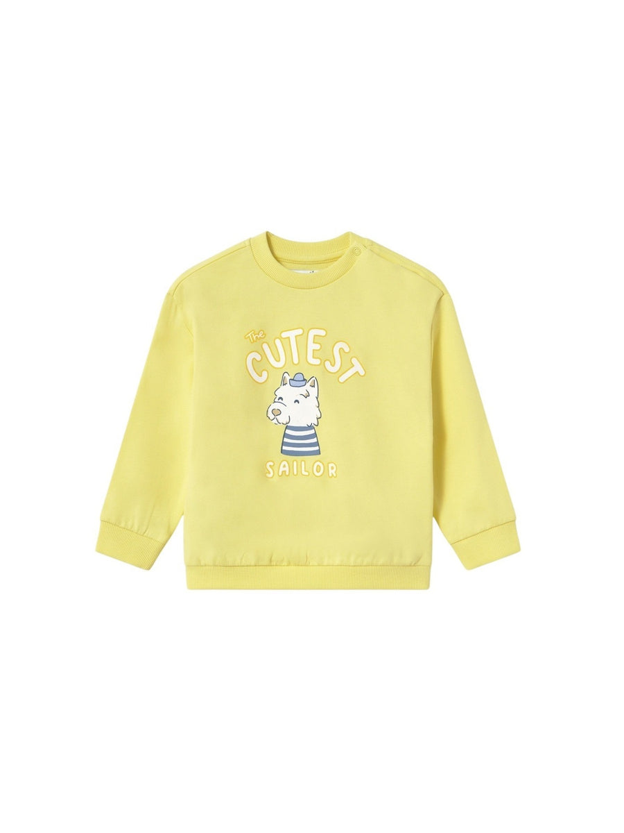 Sweat cachorro Sorvete (Amarelo Pálido)  para Bebé Menino - Mayoral