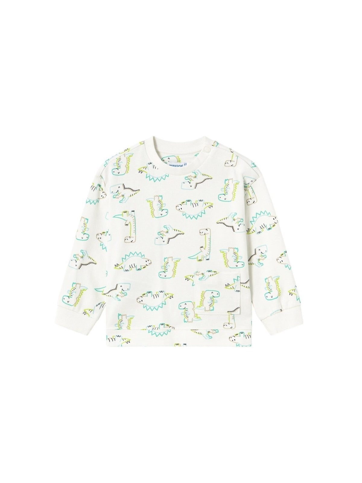Sweat estampada Dinossauro (Verde Água)  para Bebé Menino - Mayoral