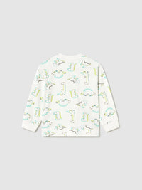 Sweat estampada Dinossauro (Verde Água)  para Bebé Menino - Mayoral