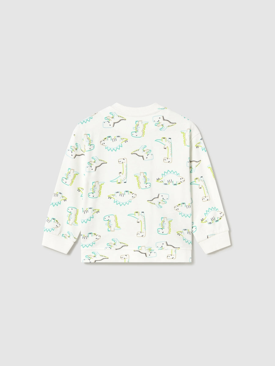 Sweat estampada Dinossauro (Verde Água)  para Bebé Menino - Mayoral