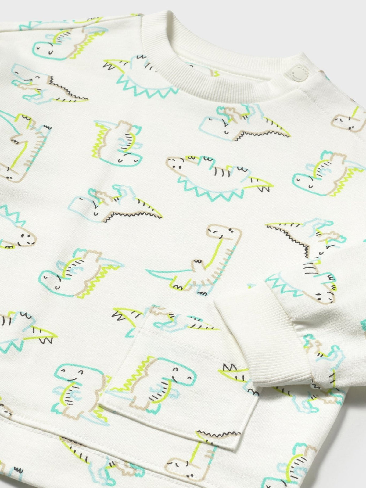 Sweat estampada Dinossauro (Verde Água)  para Bebé Menino - Mayoral