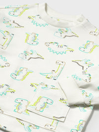 Sweat estampada Dinossauro (Verde Água)  para Bebé Menino - Mayoral