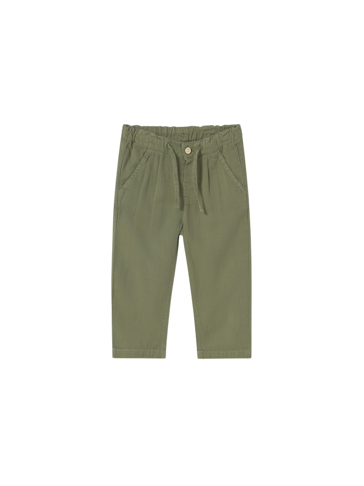Calça linho relaxed Sálvia (Verde Tropa)  para Bebé Menino - Mayoral