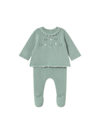 Conj.polaina tricot Menta (Verde Água)  para Bebé Menina - Mayoral