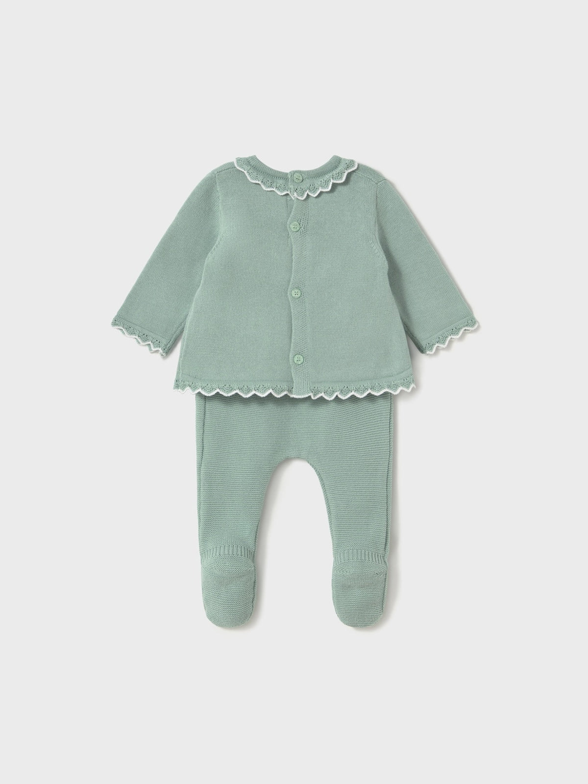 Conj.polaina tricot Menta (Verde Água)  para Bebé Menina - Mayoral