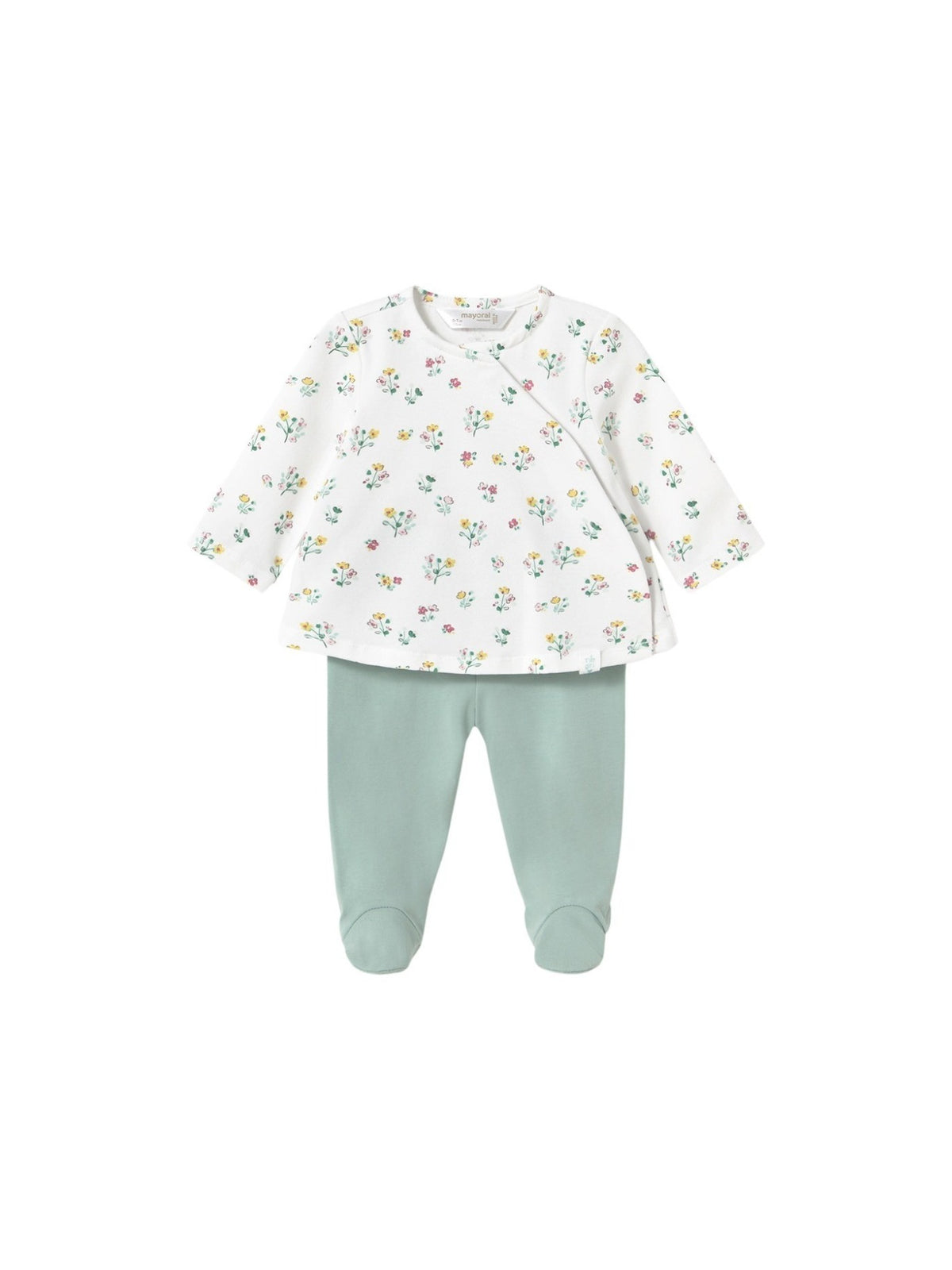 Conj.polaina Azul jade (Verde seco)  para Bebé Menina - Mayoral