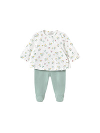 Conj.polaina Azul jade (Verde seco)  para Bebé Menina - Mayoral