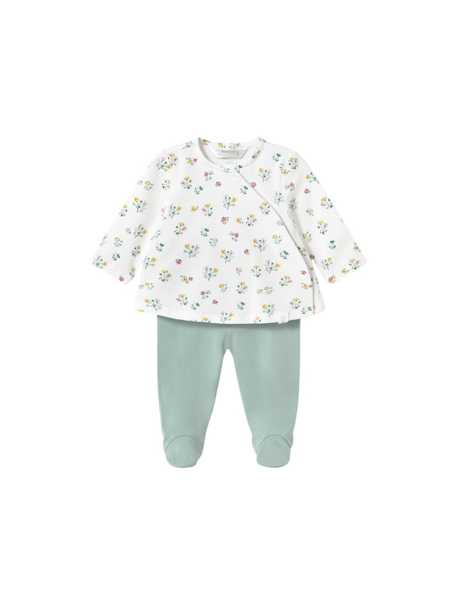 Conj.polaina Azul jade (Verde seco)  para Bebé Menina - Mayoral