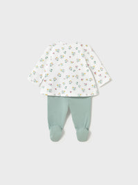 Conj.polaina Azul jade (Verde seco)  para Bebé Menina - Mayoral