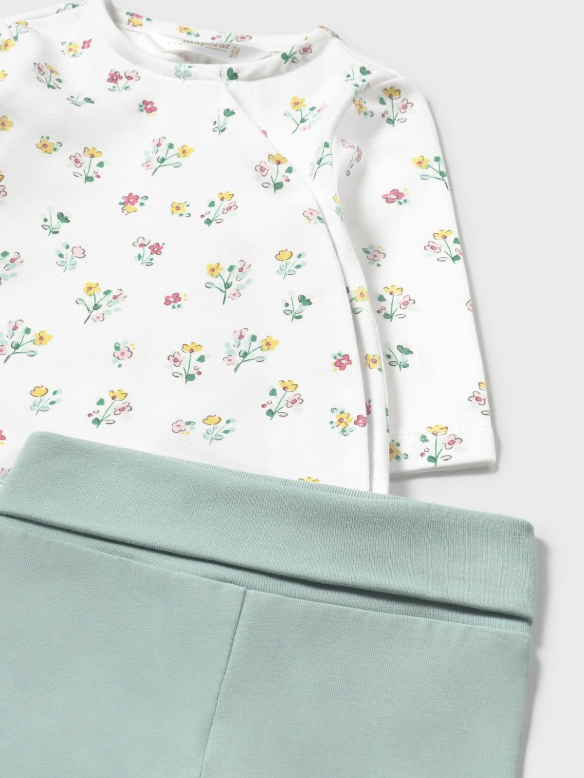 Conj.polaina Azul jade (Verde seco)  para Bebé Menina - Mayoral