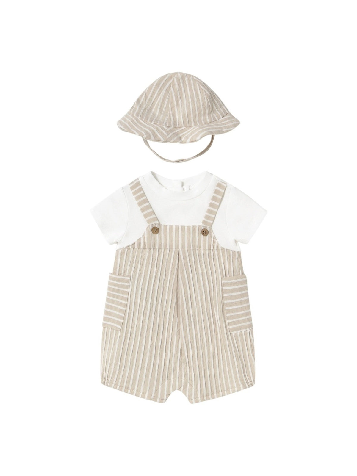 Babygrow e chapéu Raiz (Bege)  para Bebé Menino - Mayoral