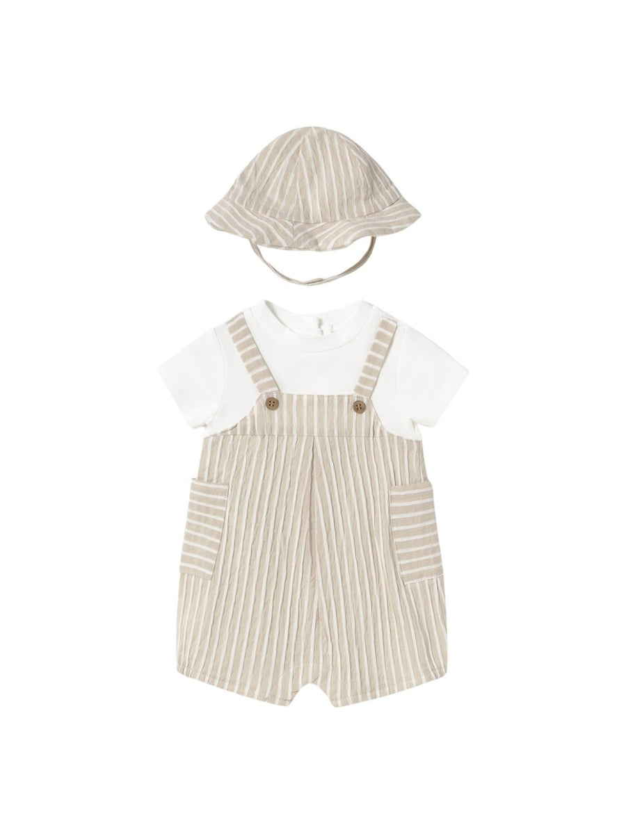 Babygrow e chapéu Raiz (Bege)  para Bebé Menino - Mayoral