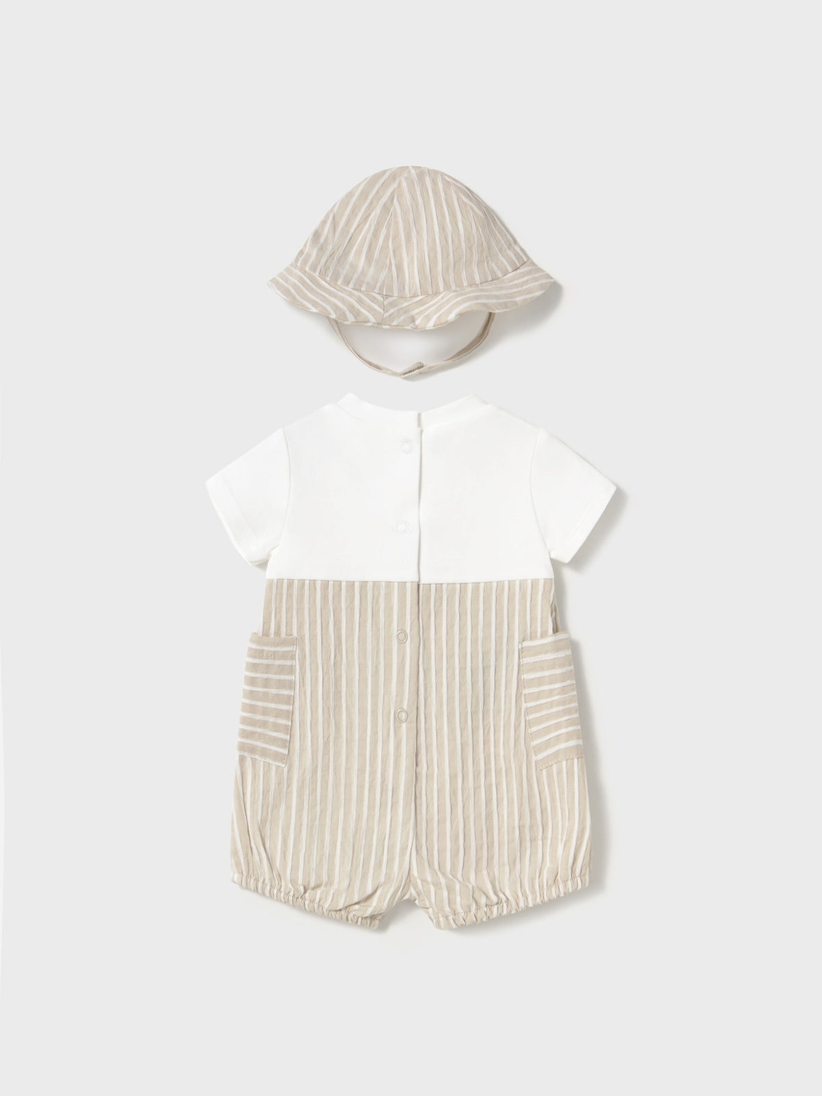 Babygrow e chapéu Raiz (Bege)  para Bebé Menino - Mayoral