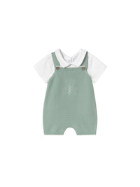 Conj. jardineira tricot Menta (Verde Água)  para Bebé Menino - Mayoral