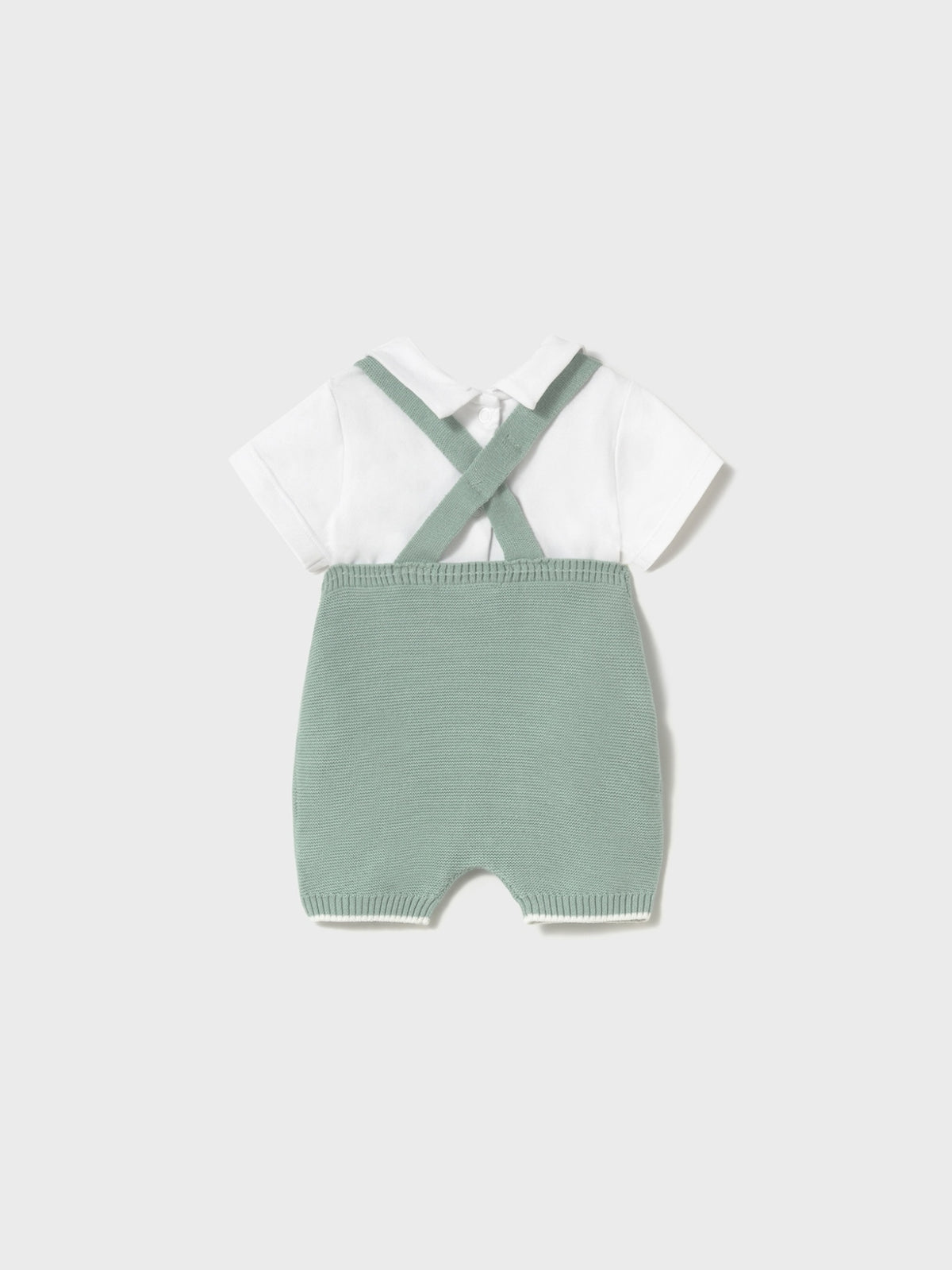 Conj. jardineira tricot Menta (Verde Água)  para Bebé Menino - Mayoral