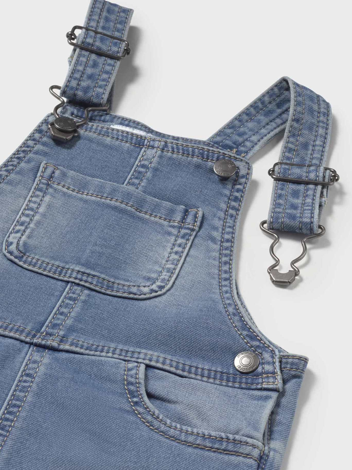 Jardineira calção soft denim Base (Ganga c/ Lavagem)  para Bebé Menino - Mayoral