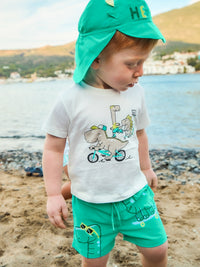 Conj. F.banho chapéu play Lago (Verde Água)  para Bebé Menino - Mayoral
