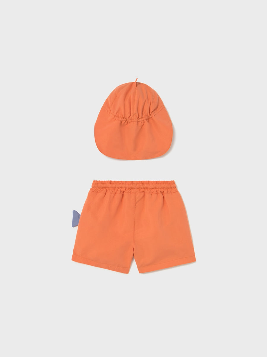 Conj. F.banho chapéu play Coral (Laranja Outono)  para Bebé Menino - Mayoral