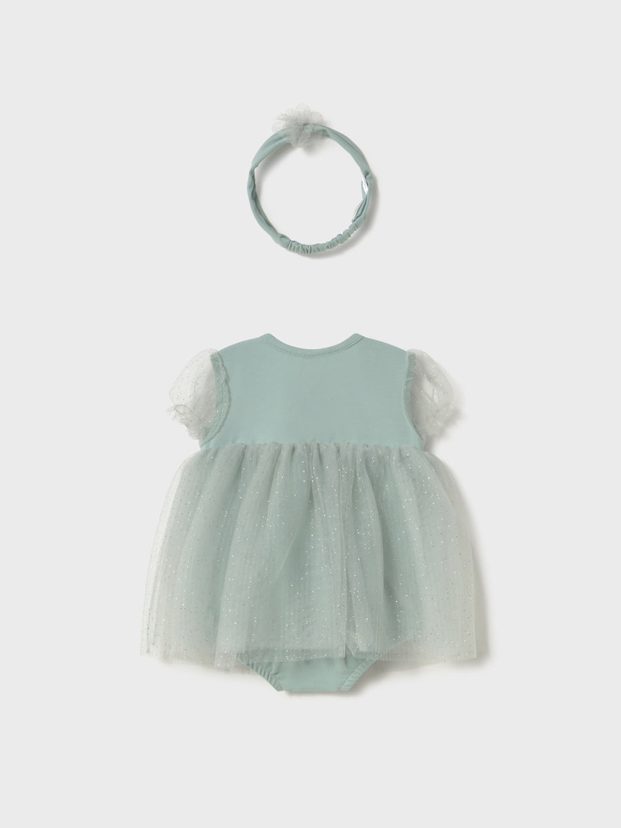 Conj.bebé bandolete Azul jade (Verde seco)  para Bebé Menina - Mayoral