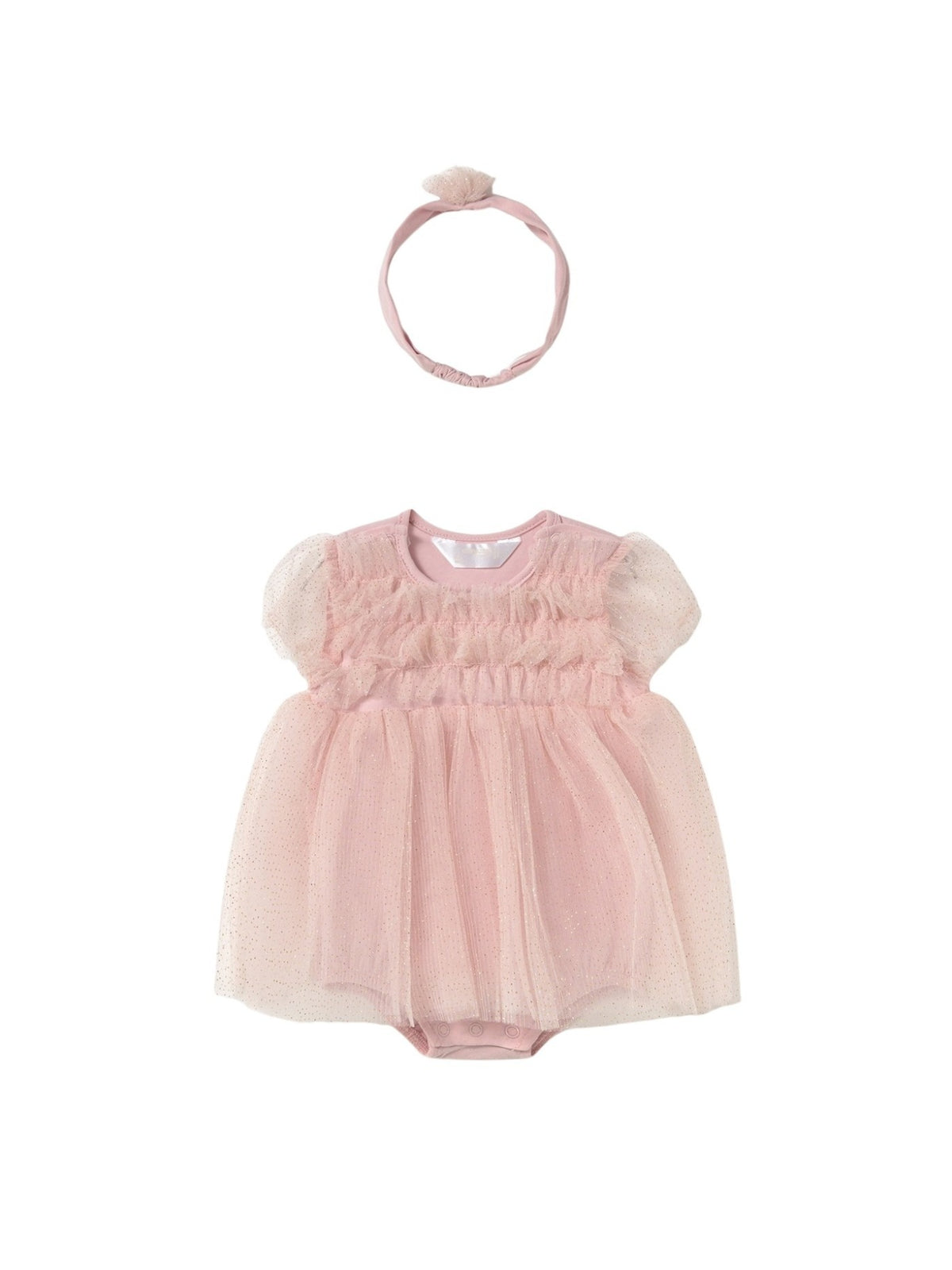 Conj.bebé bandolete Rosa baby (Rosa Bébé)  para Bebé Menina - Mayoral
