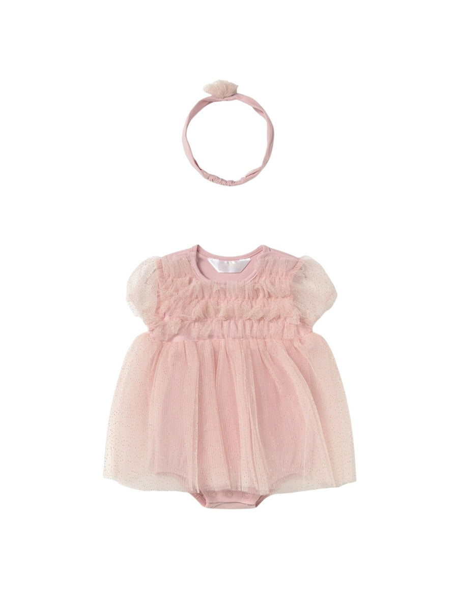 Conj.bebé bandolete Rosa baby (Rosa Bébé)  para Bebé Menina - Mayoral