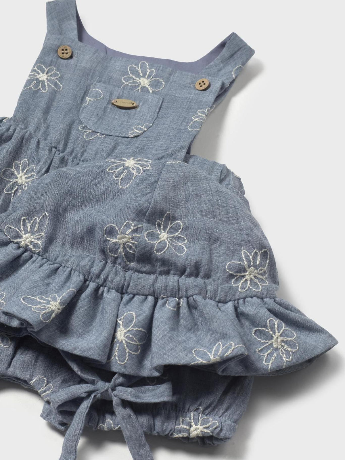 Jardineira e gorro Bluestone (Ganga)  para Bebé Menina - Mayoral