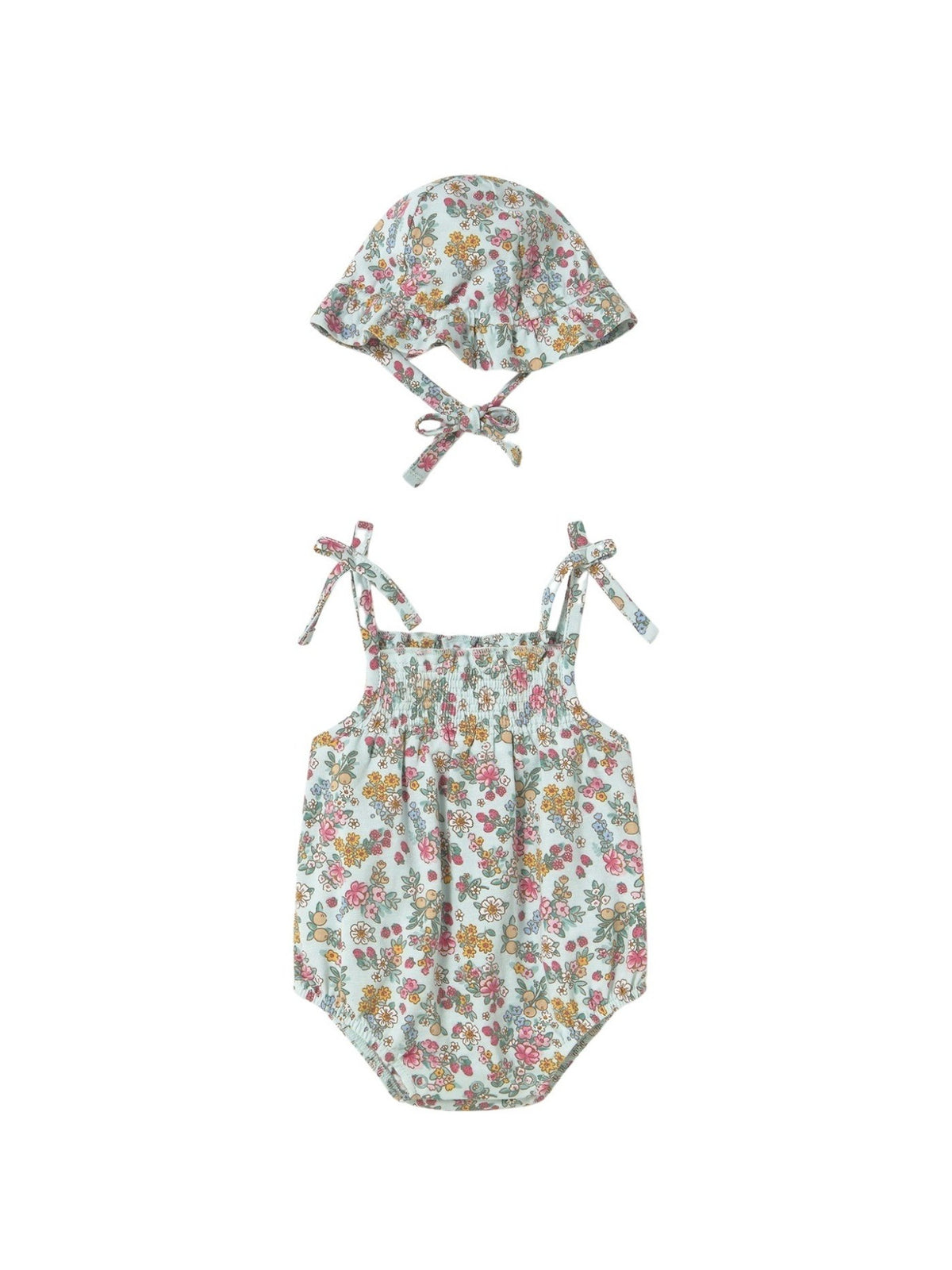Babygrow e gorro Azul jade (Verde seco)  para Bebé Menina - Mayoral