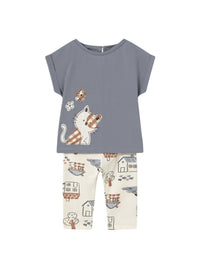 Conj. leggings estampadas Raiz (Bege)  para Bebé Menina - Mayoral