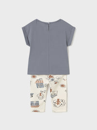 Conj. leggings estampadas Raiz (Bege)  para Bebé Menina - Mayoral