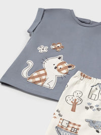 Conj. leggings estampadas Raiz (Bege)  para Bebé Menina - Mayoral