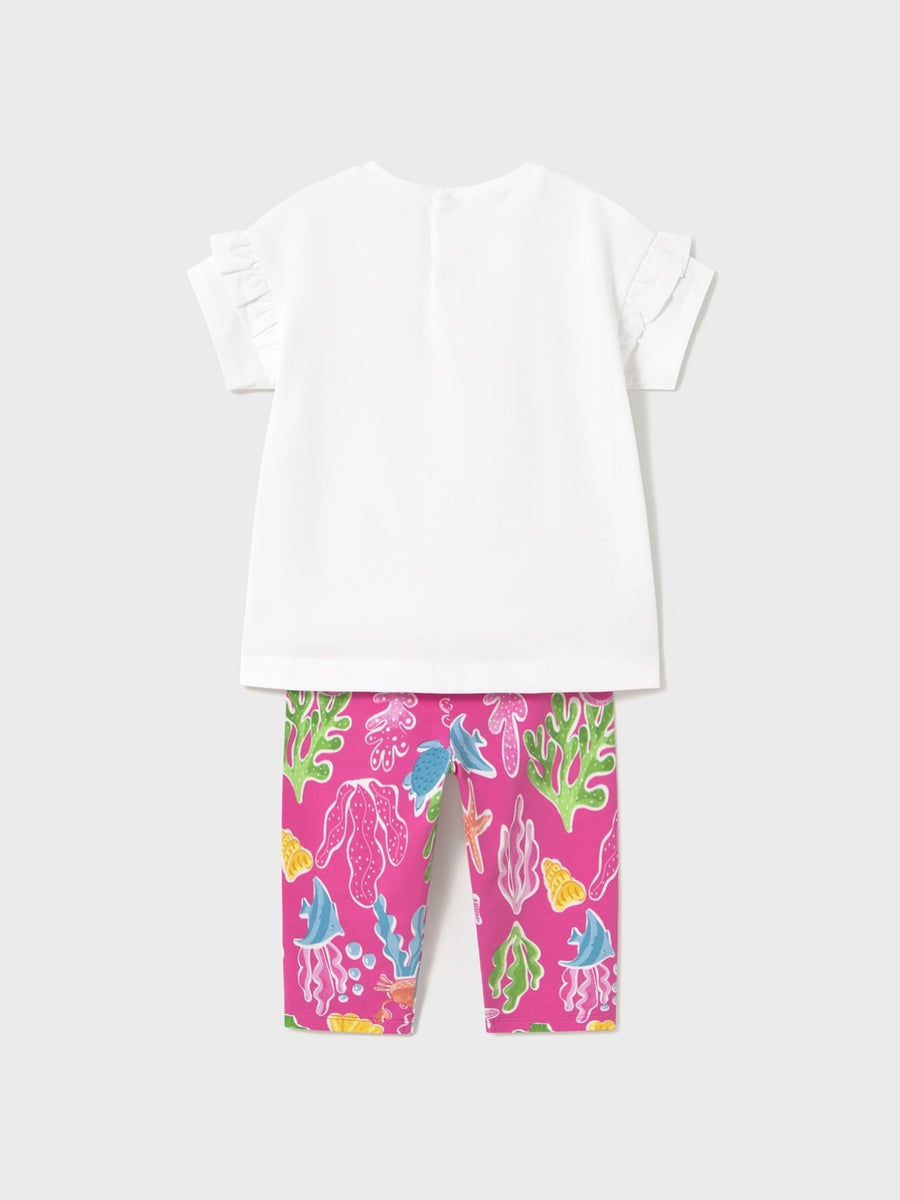 Conj. leggings estampadas Fúcsia (Fúcsia)  para Bebé Menina - Mayoral