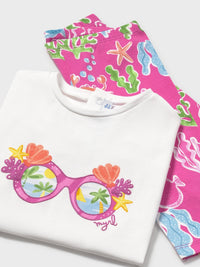 Conj. leggings estampadas Fúcsia (Fúcsia)  para Bebé Menina - Mayoral