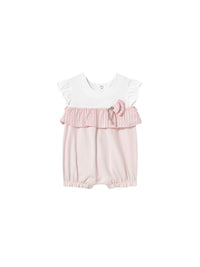 Pijama curta Flor (Rosa Bébé)  para Bebé Menina - Mayoral