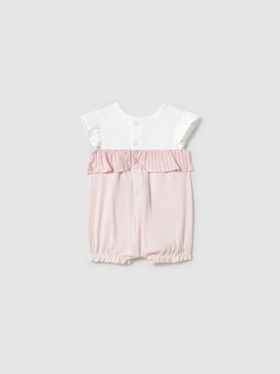 Pijama curta Flor (Rosa Bébé)  para Bebé Menina - Mayoral