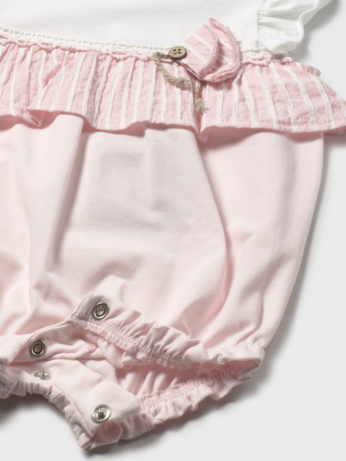 Pijama curta Flor (Rosa Bébé)  para Bebé Menina - Mayoral