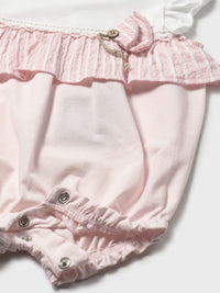 Pijama curta Flor (Rosa Bébé)  para Bebé Menina - Mayoral