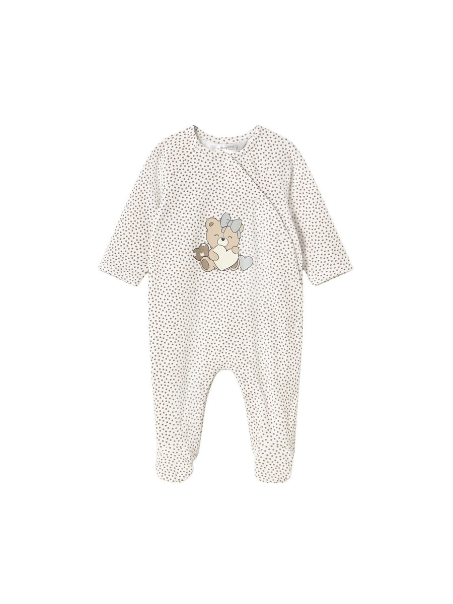 Pijama Bolacha (Castanho Claro)  para Bebé Menina - Mayoral