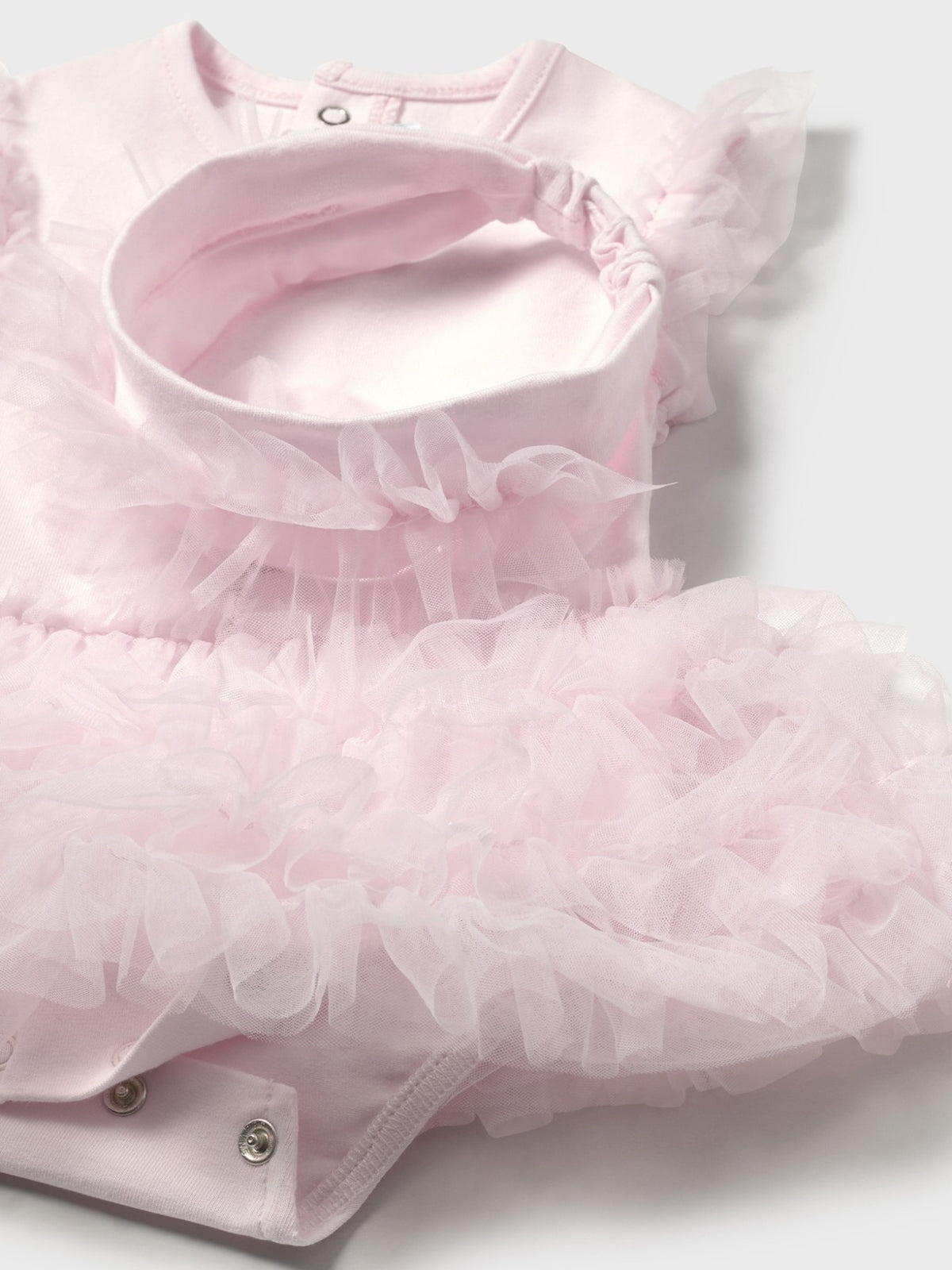 Body tutu c/ bandolete Flor (Rosa Bébé)  para Bebé Menina - Mayoral