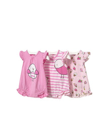 Set 3 pijamas Chicle (Rosa)  para Bebé Menina - Mayoral