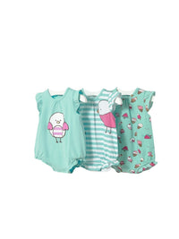 Set 3 pijamas Sireia (Verde Água)  para Bebé Menina - Mayoral