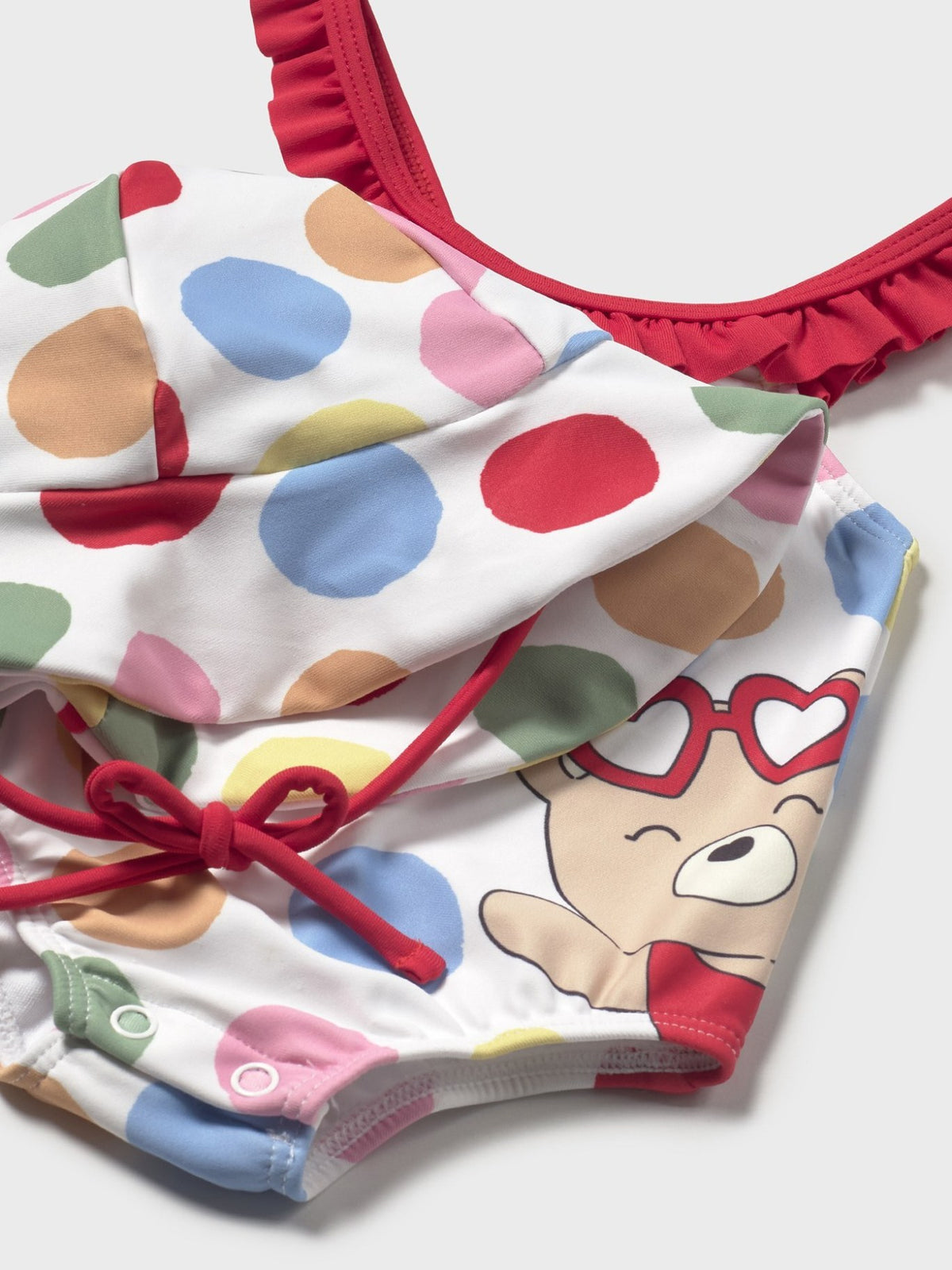 Fato de banho de chapéu Vermelho (Vermelho)  para Bebé Menina - Mayoral