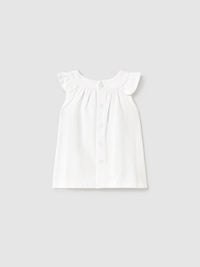 Vestido malha Branco (Branco)  para Bebé Menina - Mayoral