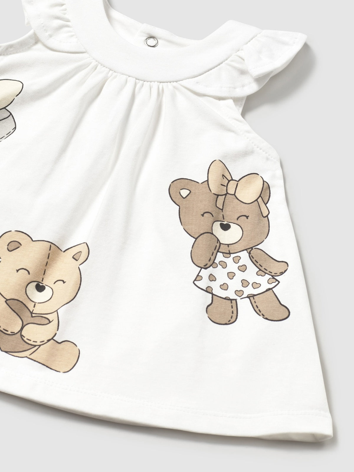 Vestido malha Branco (Branco)  para Bebé Menina - Mayoral