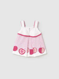 Vestido orla Morango (Vermelho)  para Bebé Menina - Mayoral