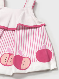 Vestido orla Morango (Vermelho)  para Bebé Menina - Mayoral