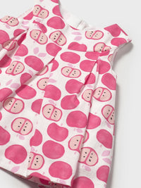 Vestido estampado Morango (Vermelho)  para Bebé Menina - Mayoral