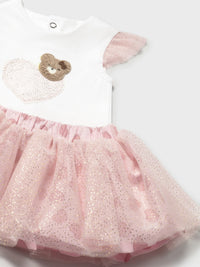 Conj.saia tule Rosa baby (Rosa Bébé)  para Bebé Menina - Mayoral