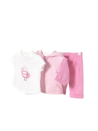 Fato treino carapuço Chicle (Rosa)  para Bebé Menina - Mayoral