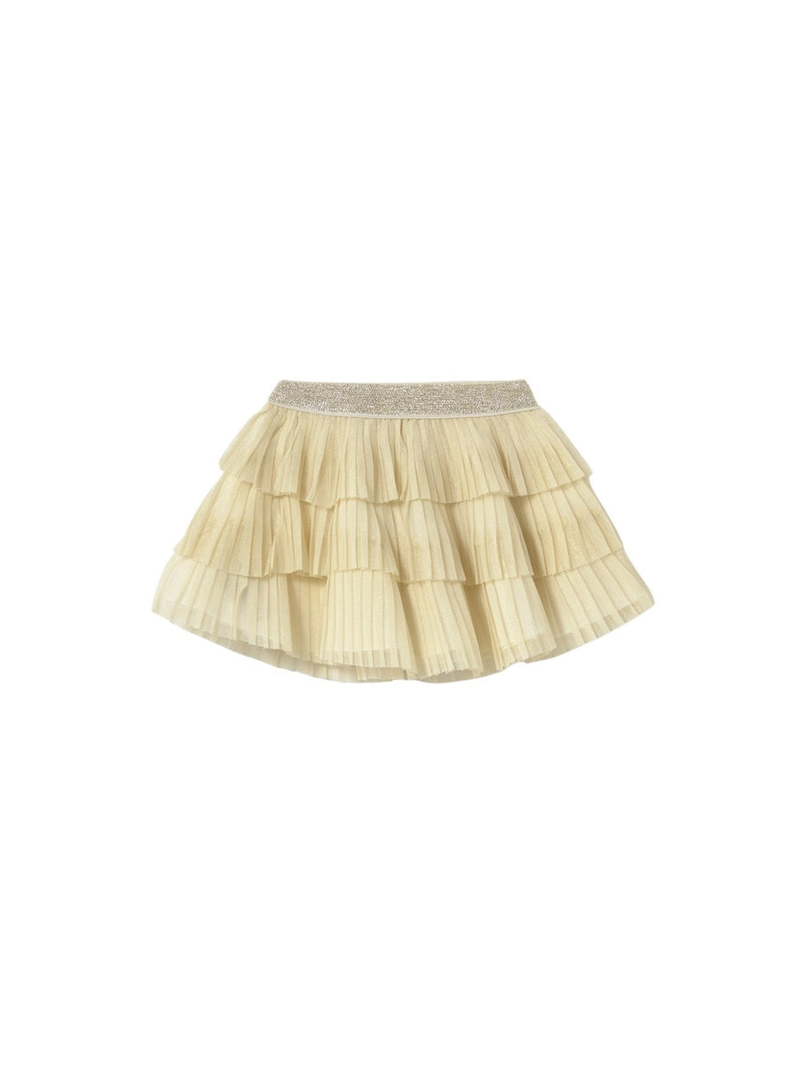 Saia tule plissada Champanhe (Dourado)  para Bebé Menina - Mayoral