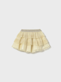 Saia tule plissada Champanhe (Dourado)  para Bebé Menina - Mayoral